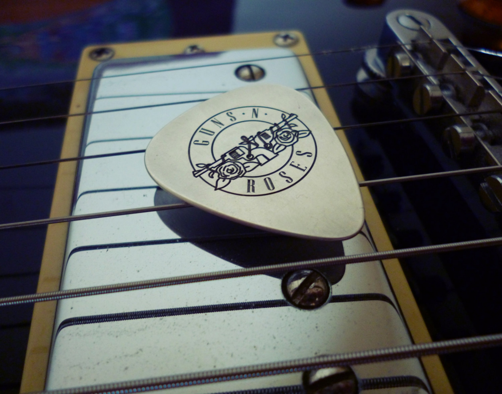 Guns N Roses Silver Guitar Pick The Sound of Silver